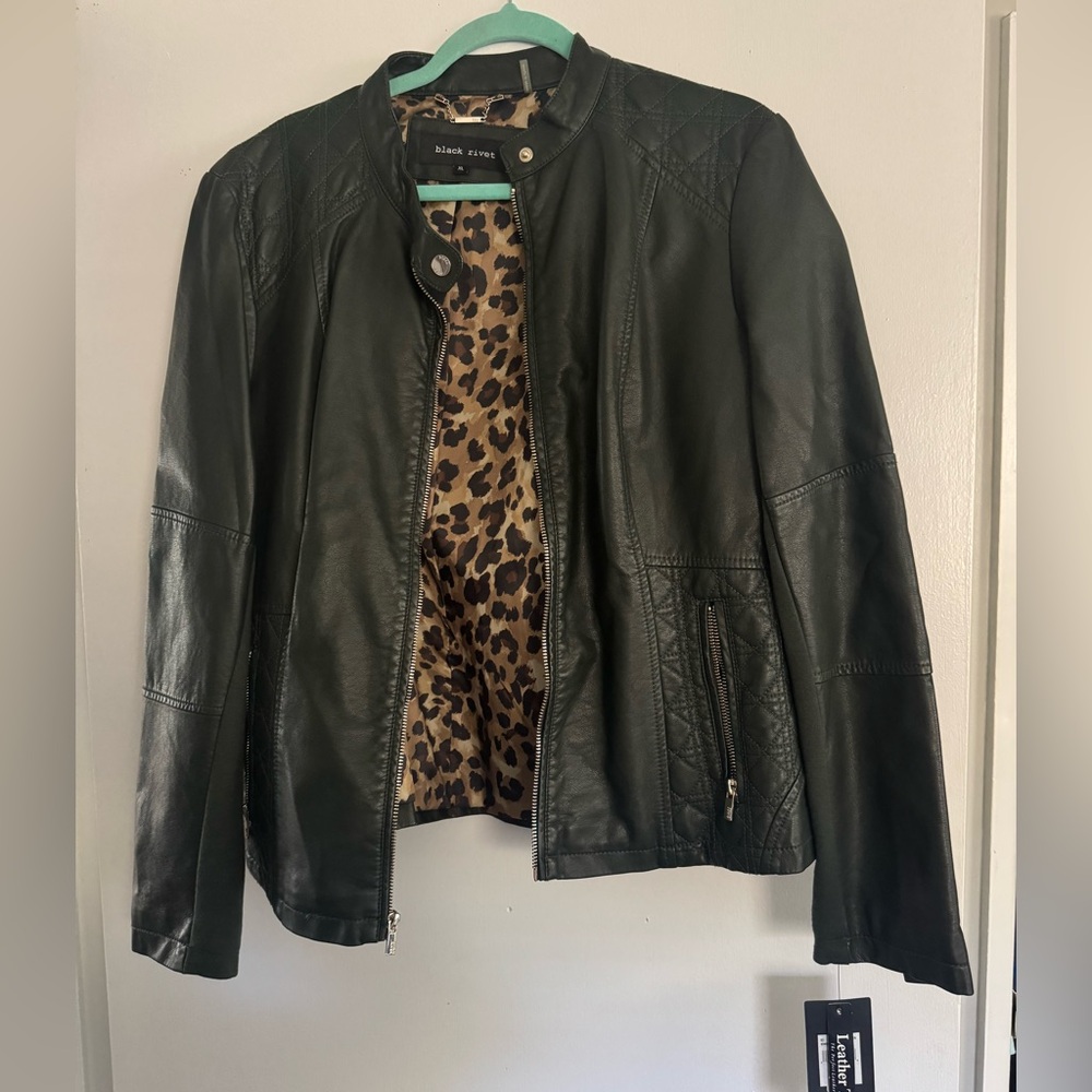 Black Leather Jacket for Women